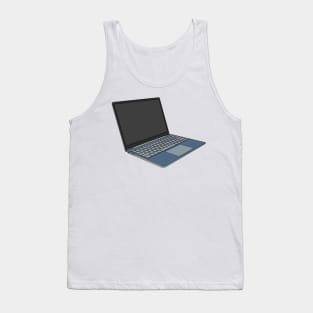 Laptop cartoon illustration Tank Top